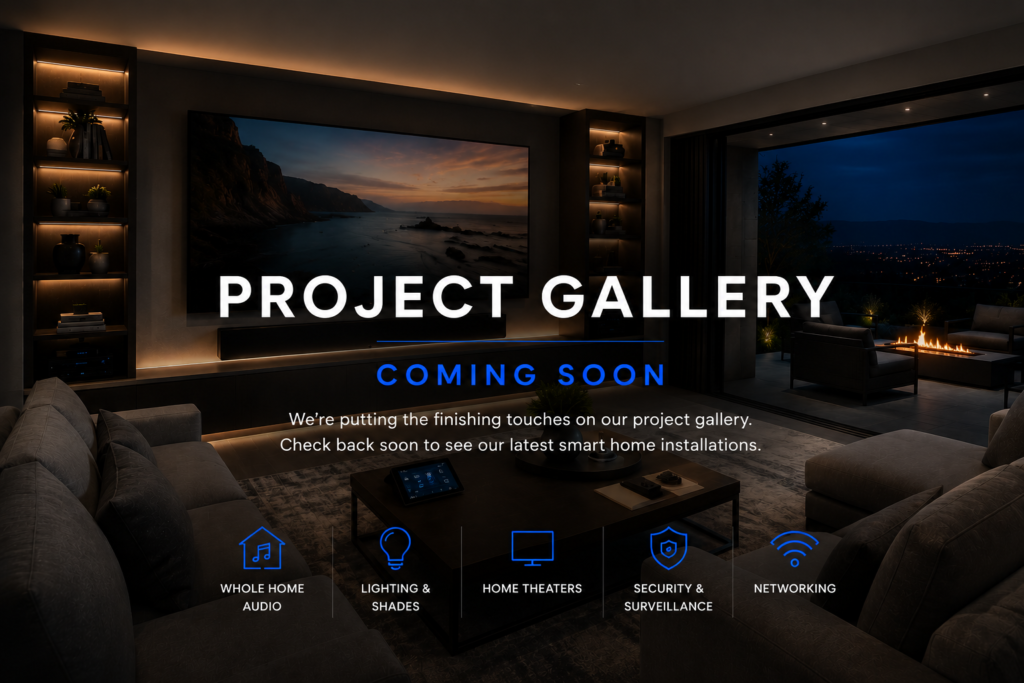 Luxury smart home featuring a custom home theater, whole-home audio, lighting control, networking, and outdoor entertainment showcasing the future CLS Audio Video project gallery.